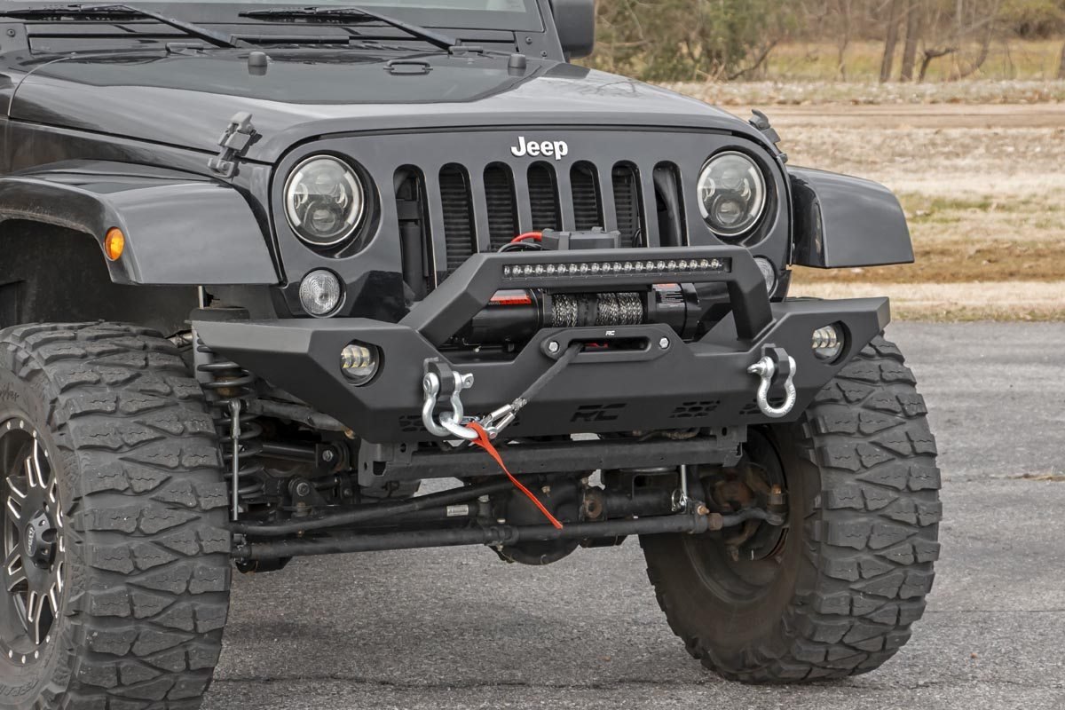 Rough Country Jeep Full Width Front LED Winch Bumper (JK, JL, Gladiator JT)